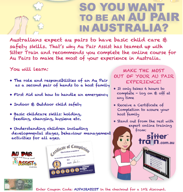 Au Pair Online English Classes, Accredited Courses
